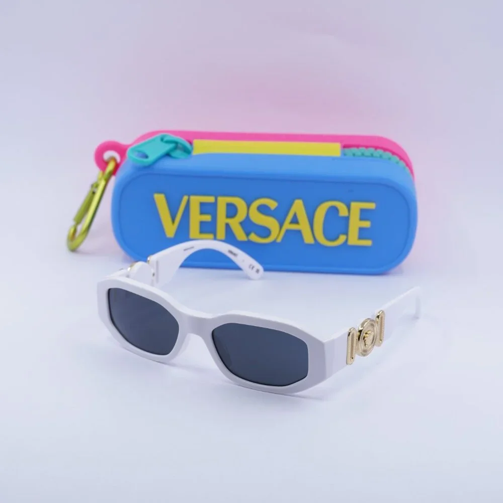 Versace Kids VK4429U 314/87 Geometric Sunglasses - White/Dark Grey